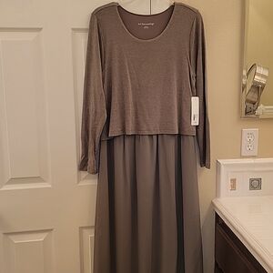 Olive green maxi dress
